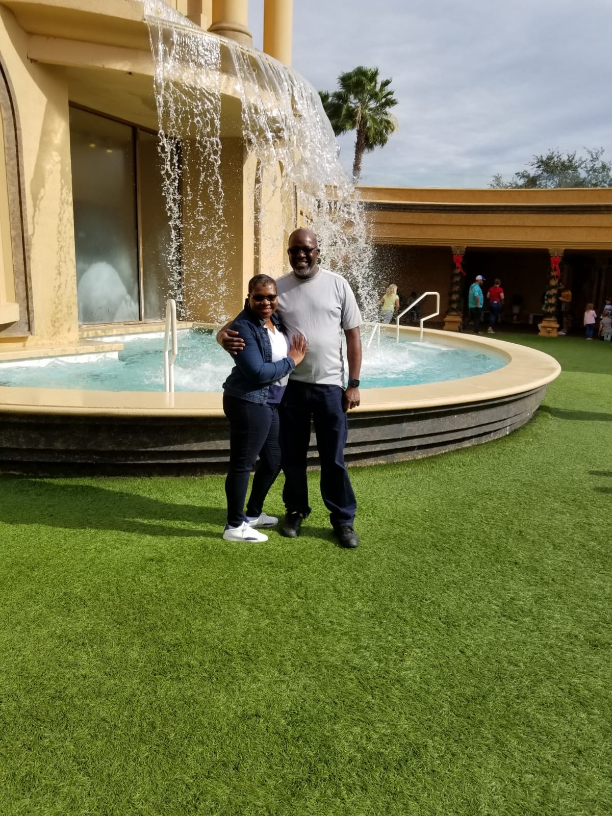 Choice Ministries Brunswick – couple at resort fountain